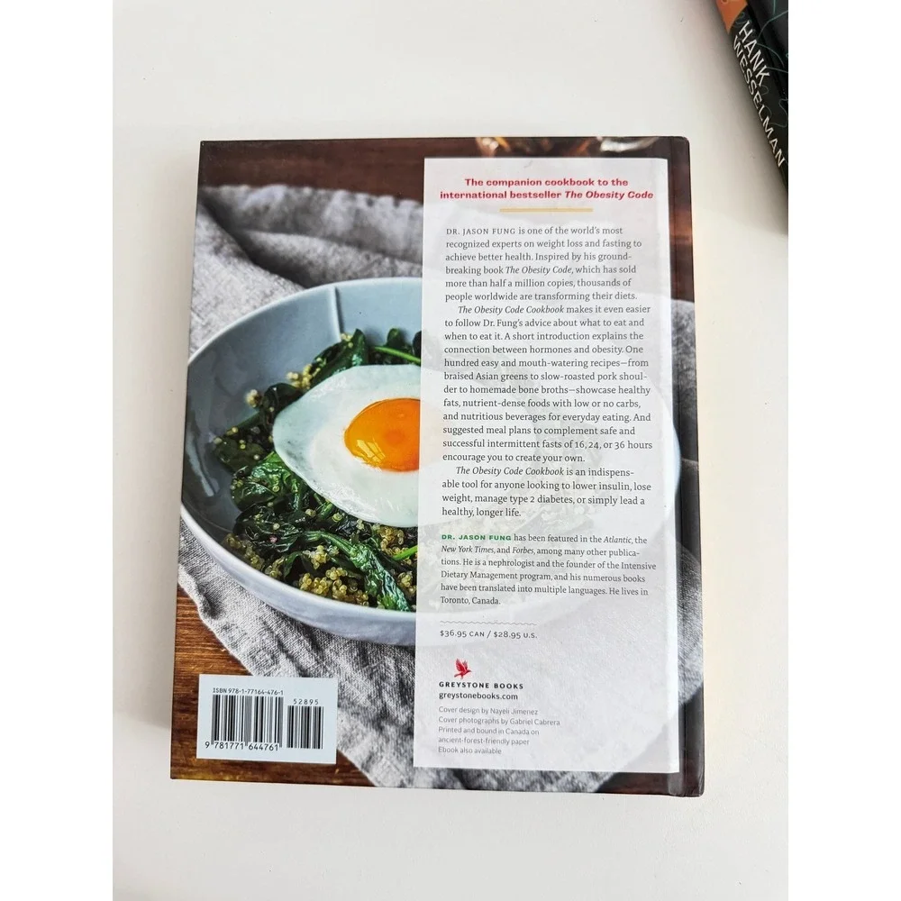 The Obesity Code Cookbook Dr Jason Fung Recipes to Help Manage